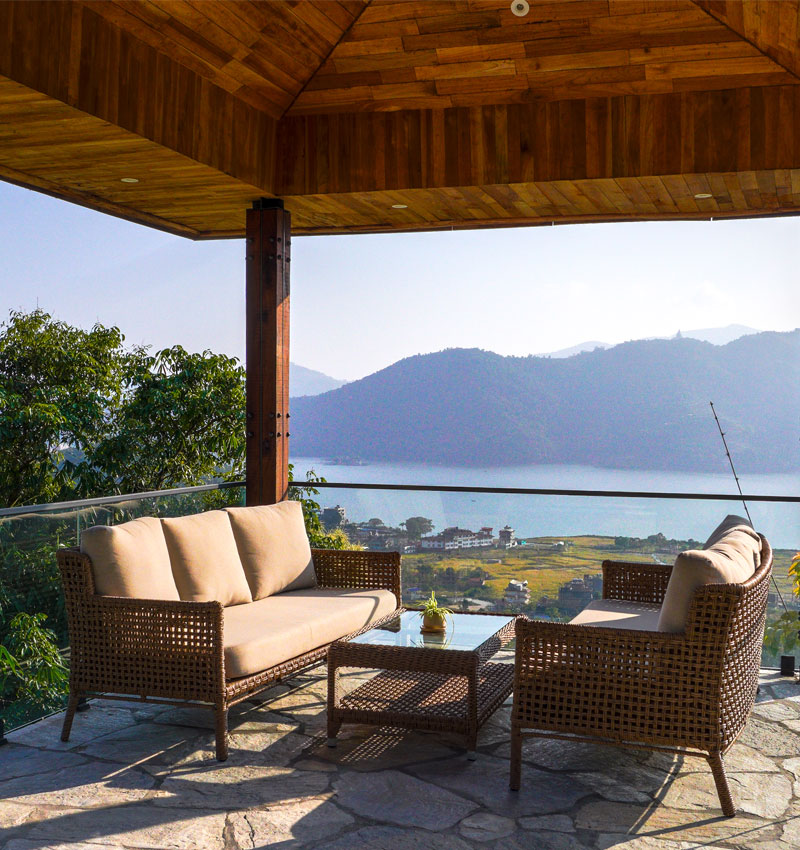 comon space area at Dorje's resort
