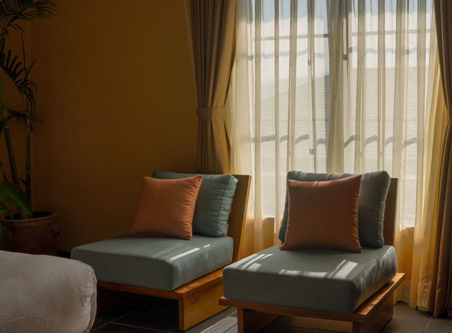 sitting space at Standard room