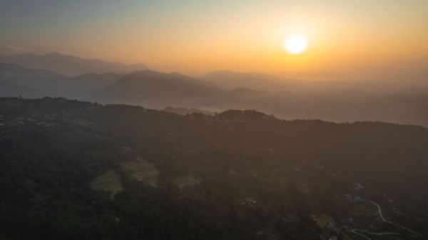Sunrise view at Pokhara