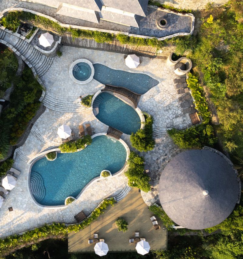 swimming pool at Dorje's Resort