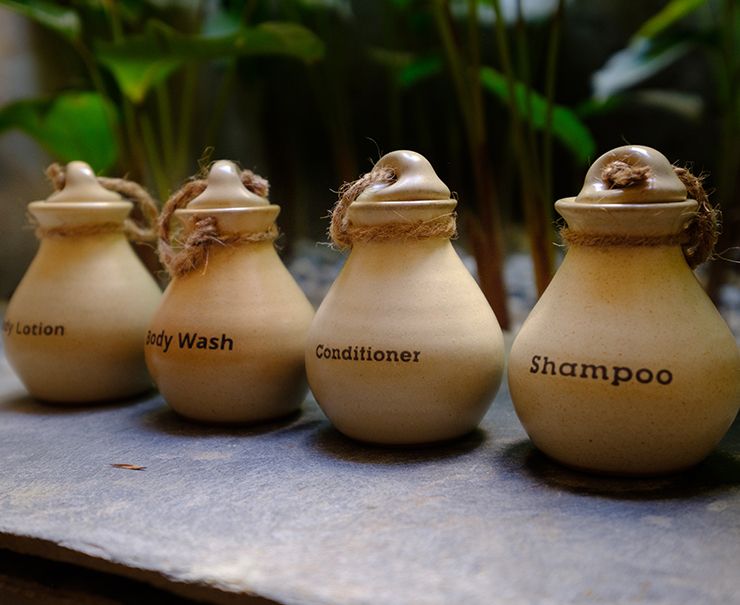 Bathroom amenities at Dorje Suite 